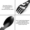 Outdoor Fork Spoon Versatile Outdoor Camping Tool Lightweight Fork Spoon Bottle Opener for Survival Tactical Utility for Easy