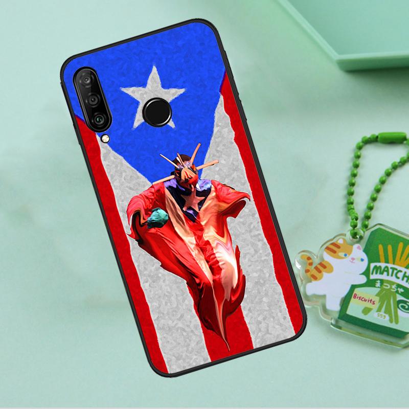 Флаг Пуэрто-Рико для Huawei Nova Y90 Y70 Y60 Y61 Y91 Y72 9 10 SE 12i 12s 11i 5T P60 Pro P20 P30 P40 Lite Чехол