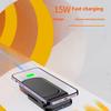 Vertical Phone Induction Charging Stand Rapid Wireless Charger Foldable Design Heat Dissipation Universal With LED Light