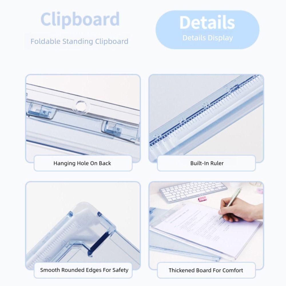 Thickening Writing Splint Transparent Plate Clamp High Quality Writing Board Clip Gift
