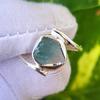 Indicolite Raw Tourmaline Gemstone 925 Sterling Silver Ring Size 6 Valentine Gift