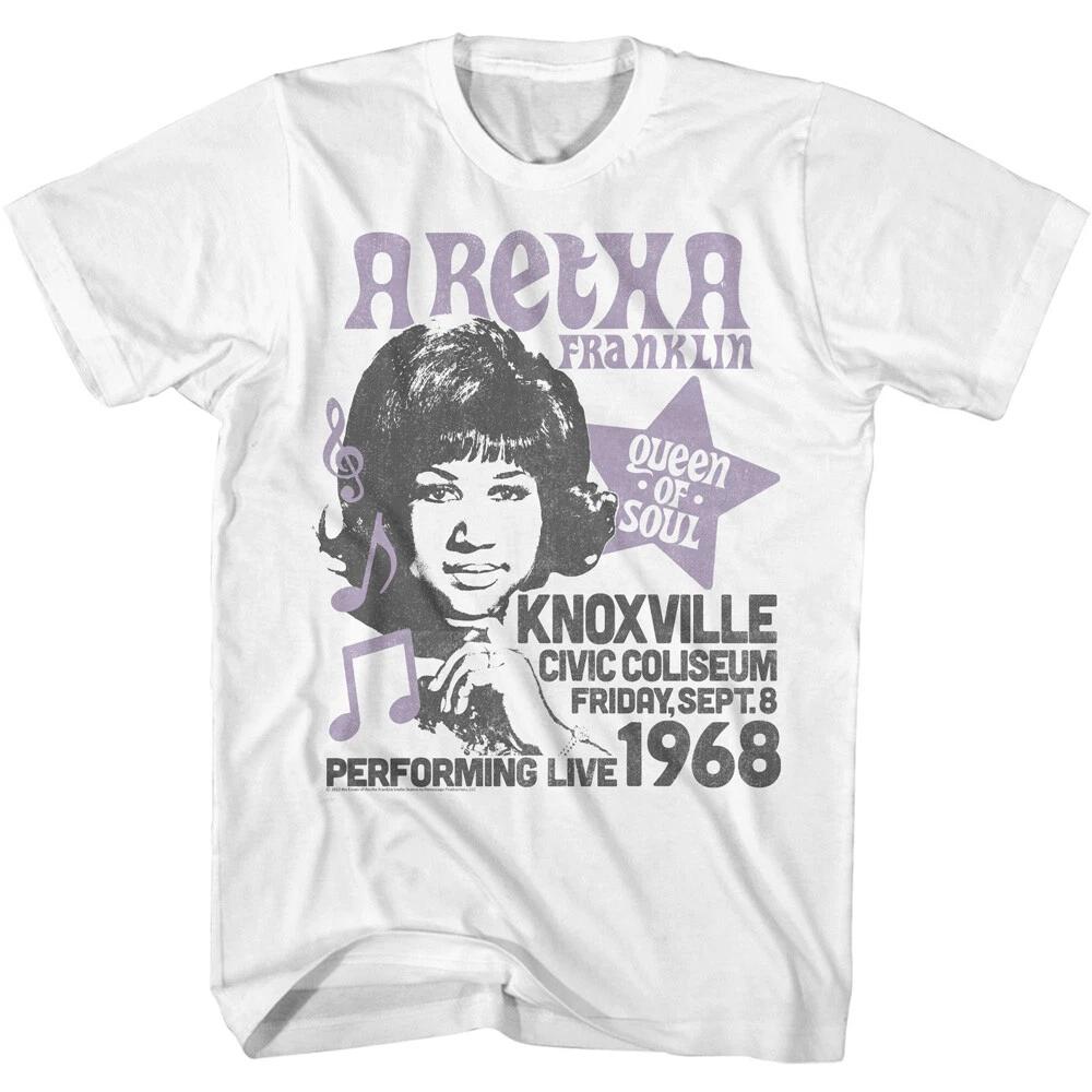 Aretha Franklin Live Knoxville 1968 Men's T Shirt Queen Of Soul Music Merch