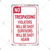 Warning Metal Sign Vintage Plaque Metal Caution Area 51 No Trespassing Retro Garden and Yard Caution Tin Sign Garage Park Decor