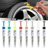 Car Paint Scratches Repair Brush Pen Waterproof Water Paint Marker Pen Car Tire Tread Care Automotive Black White Red Silver
