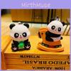 Adorable Cartoon Panda Keychain Cute Silicone Key Ring Perfect Gift For Couples And Friends