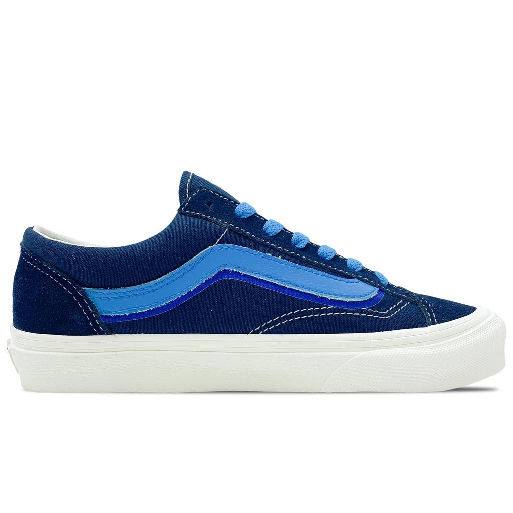 Vans Стиль 36 Легкие и дышащие Низкие кеды для скейтборда Унисекс Сине-белые VN0A3DZ3RFL(Команда188-)