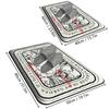 VIKAMA Modern Luxury Bathroom Mat Shower Room Absorbent Anti-Slip Foot Mat Soft Entrance Toilet Rug Home Decor