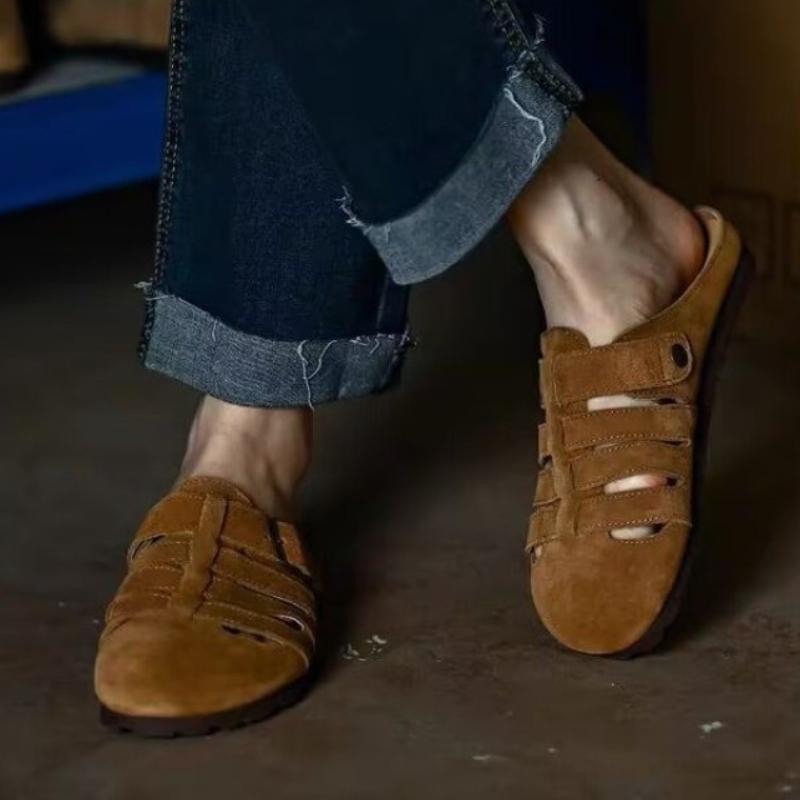 Women's Shoes 2026 New Closed Toe Women Slippers Spring Autumn Rome Solid Solft Sole Flat Casual Comfortable Office Ladies Shoes