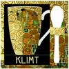 [R1992] - Porcelain Mug + Spoon 'Gustav Klimt' (Tree of Life) - 10. 5x8cm