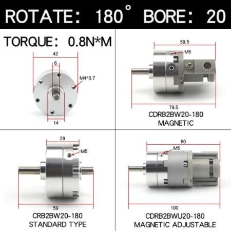 SMC Type Vane Rotary Swing Cylinder CRB2BW CRB2BW10-90S CRB2BW15-180S CRB2BW20-270S CRB2BW30-90S CRB2BW40-180S CRB2BW30-180S