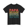 Papa Because Grandpa Is For Old Guys Shirt, Grandfather Dad Vintage Shirt