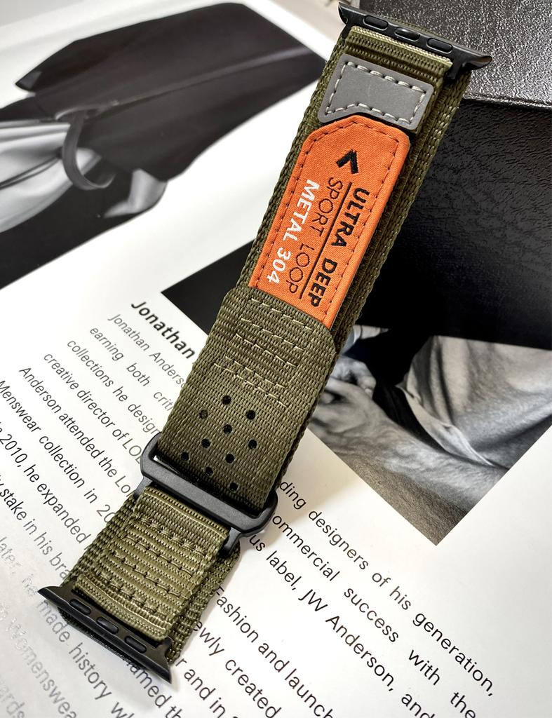 Compatible with Apple Watch Series 9/8/7 6/5/4/SE Ultra 2/3 Nylon Woven Band Designed To Fit 49mm 42mm 44mm 45mm 38mm 40mm 41mm