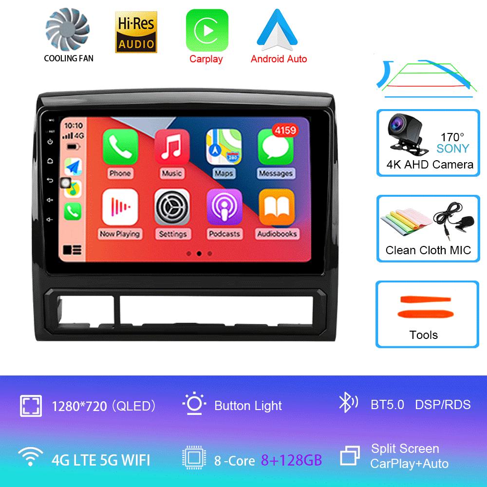 Автомобильное радио Android 14 Carplay Auto 4G+WIFI для Toyota Tacoma 2 N200 Hilux 2005-2015 Навигация GPS Мультимедиа Видеоплеер Стерео
