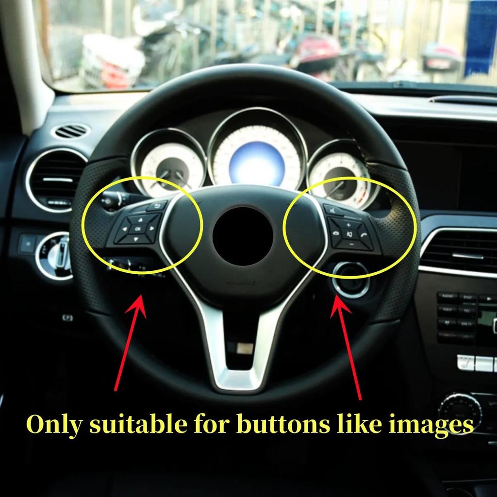 Крышка кнопки рулевого колеса автомобиля, отделка переключателя, украшение для Mercedes Benz ABCE ML GL CLA GLA GLK SL Class W176 W246 W212 W204