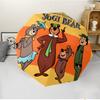 Yogi Bear Show Fashionable Automatic Opening/Closing Folding Umbrella. Portable and Foldable, Ideal for Gift, Travel, and Daily Use.