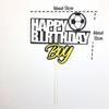 Football Team Cake Decoration: Birthday Dessert Table Décor