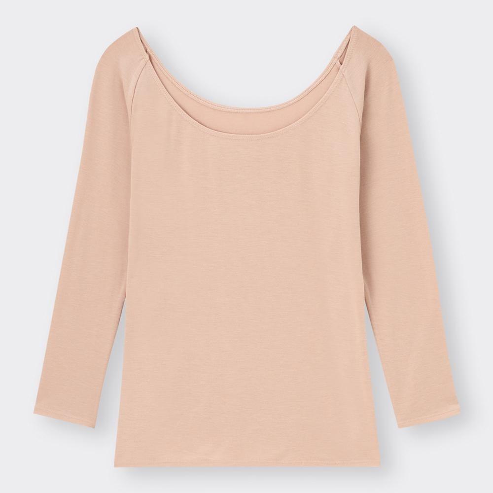 Gu Style Heat с широким воротом T 8 4 рукава 