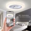 220V Remote Control APP Smart Ceiling Fan with Light Lamps Indoor Bedroom Modern Ultra-thin Decor 40W