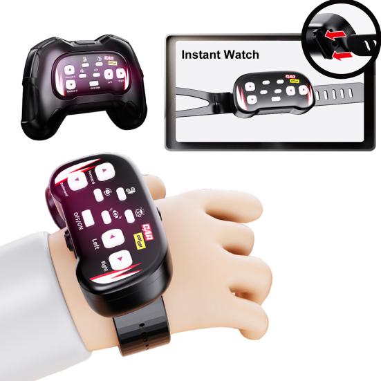 Радиоуправляемый автомобиль-амфибия для бездорожья со светодиодной подсветкой 4WD Детский электрический 2,4 ГГц RC Трюковой грузовик Перезаряжаемый Внедорожный гусеничный автомобиль Игрушка для малышей