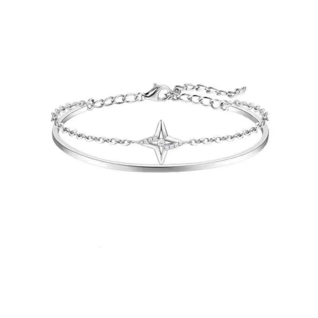 Heart Stylish Alloy Bracelet For Women Modern Highend Fashion Hand Ornament