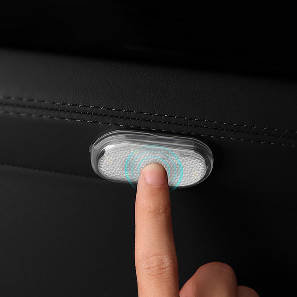 Ультратонкий сенсорный светильник для салона автомобиля, зарядка от USB, время работы 2 часа, простая установка на клейкой основе