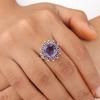 Редкий драгоценный камень иолит Ювелирные изделия из стерлингового серебра 925 ручной работы Женское кольцо для подарка RR-7-2