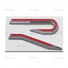 AABIP1 R logo Emblem Car Metal Body Tail Trunk Sticker Accessories For Volkswagen VW GTI Rline Polo Golf MK8 Touareg Passat Magotan CC