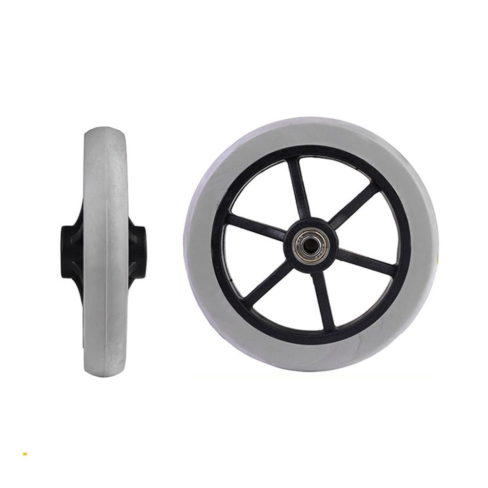 Rubber Shopping Cart Wheels 6/7/8Inch Wheelchair Front Castor Universal Solid Tire Wheel