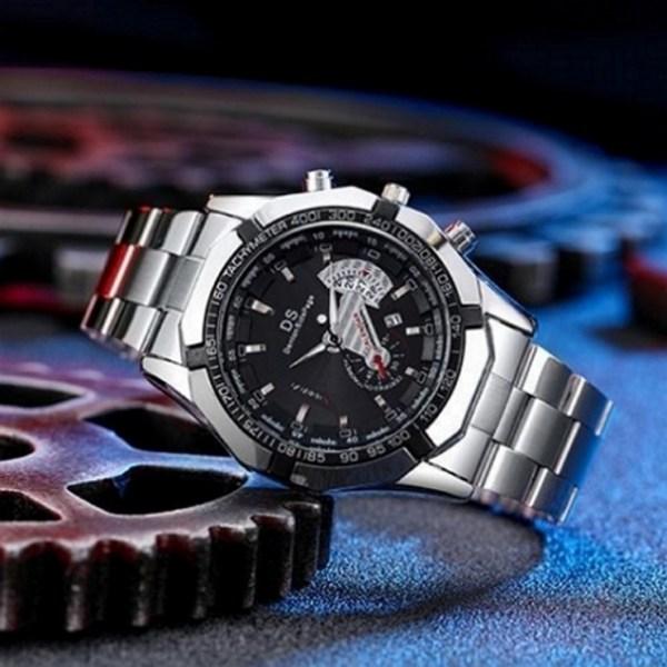 DS Battery Men's Metal Watch,Korean Popular Watches