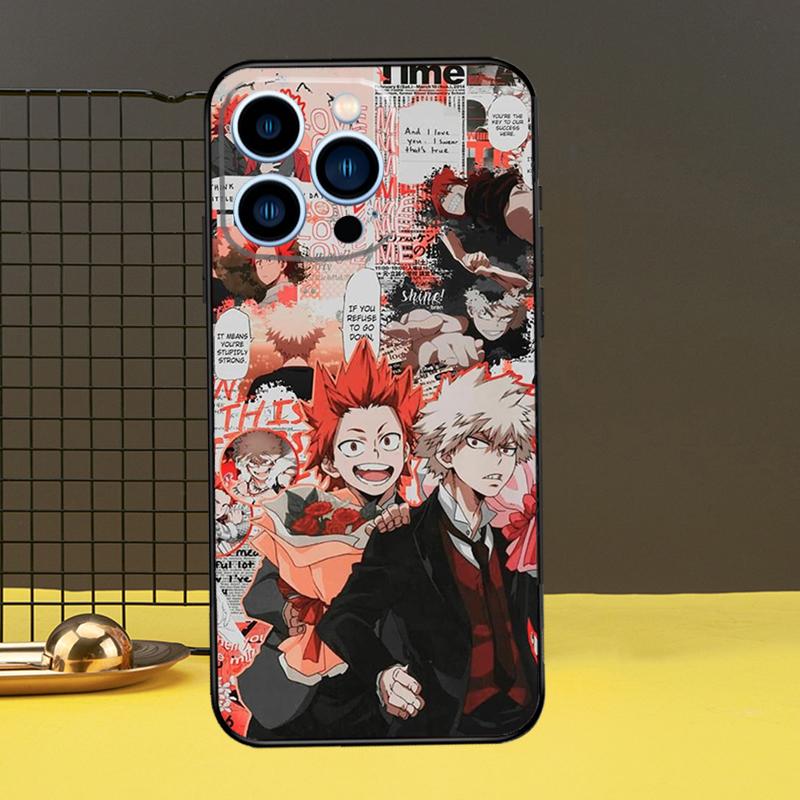 Чехол Kirishima Eijiro My Hero Academia для iPhone 13 12 11 14 Pro Max XS Max XR X 6S 7 8 Plus SE 2020, задняя крышка, чехол для телефона