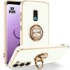 Case - Samsung - Galaxy S9 Plus - Silicone TPU - Shockproof - Ring Stand White