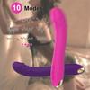 10 Modes Real Dildo Vibrator For Women Soft Female Vagina Clitoris Stimulator Massager Masturbator Sex Products For Adults