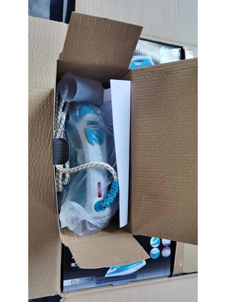 Паровой утюг AFC с вилкой VDE — ручной, мини-электрический утюг, соответствующий стандартам США и ЕС.