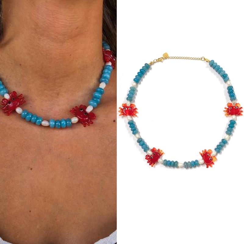 Sophisticated Freshwater Pearls Collar Necklace Adjustable Length Clavicle Chain Beaded Neckchain Ornament for Parties