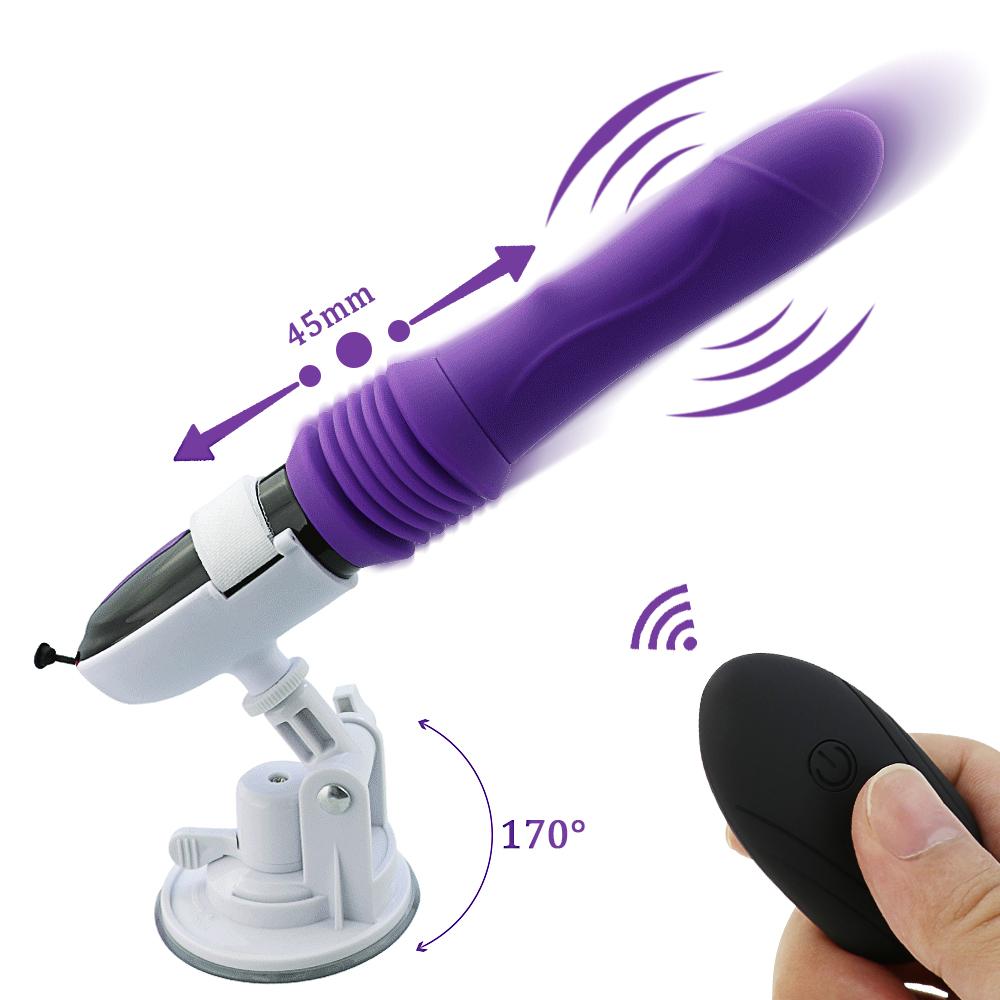 Automatic Telescopic Dildo Vibrator Sex Machine for Women Men G Spot Anal Thrusting Pussy Masturbation Sex Toys Gun Massager