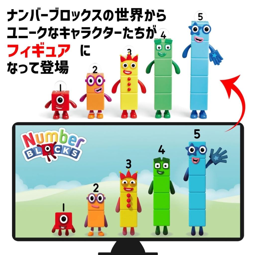 Numberblocks Друзья От одного до пяти Персонажи Numberblocks Аутентичные фигурки, 5 штук, 95356,