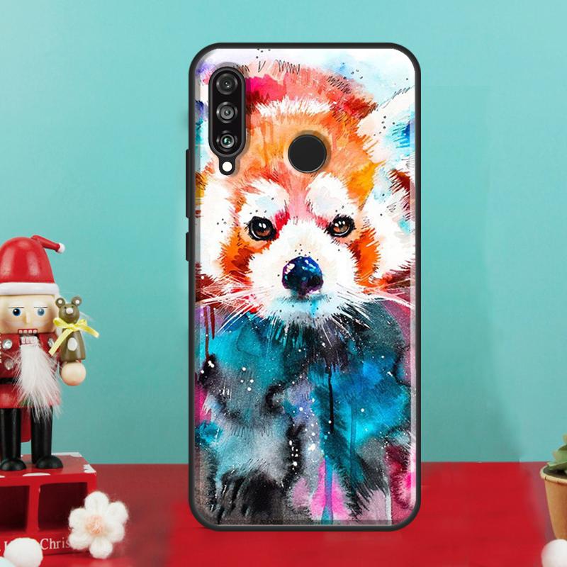Чехол с красной пандой для Huawei Nova 9 10 SE 12i 11i 8i 12s Y90 Y60 Y70 Y72 Y61 Y91 P20 P40 P30 Lite P60 Pro