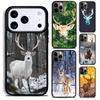 Чехол для телефона с изображением самца оленя, природа, для iPhone 17,16e,15,14,13,12,11,Mini,Pro,MAX, мягкий силиконовый чехол