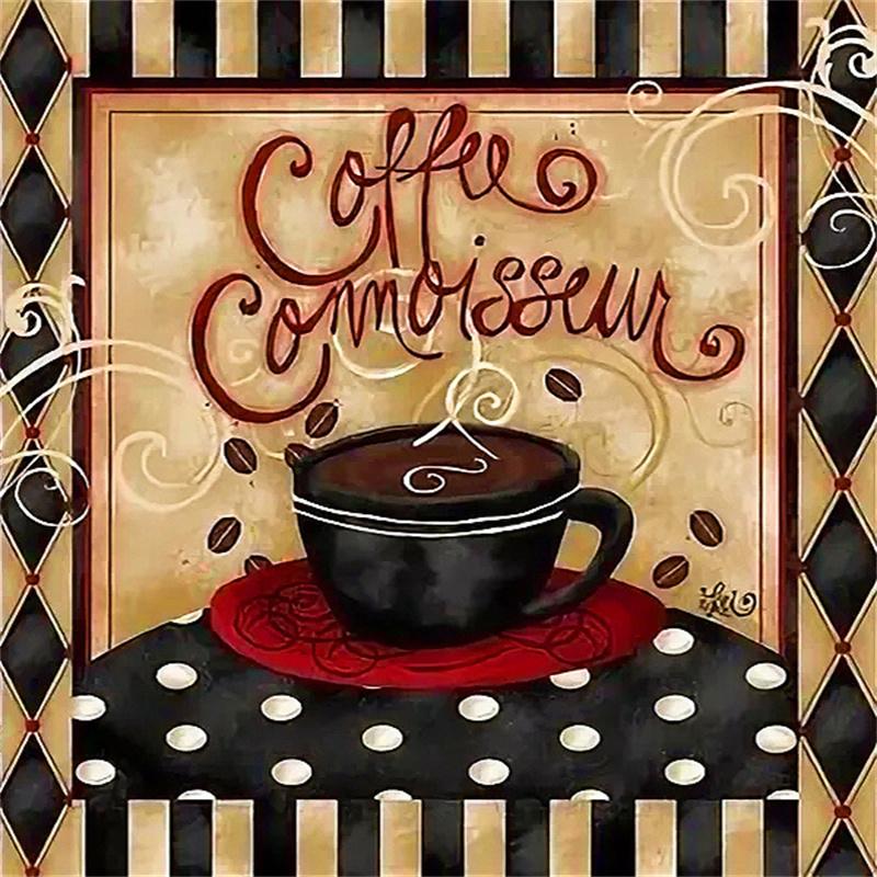 5D Diamond Painting Coffee Cup Creative Picture Kitchen DIY Decoration Full Diamond Embroidery Cross Stitch Kit Rhinestone Photo