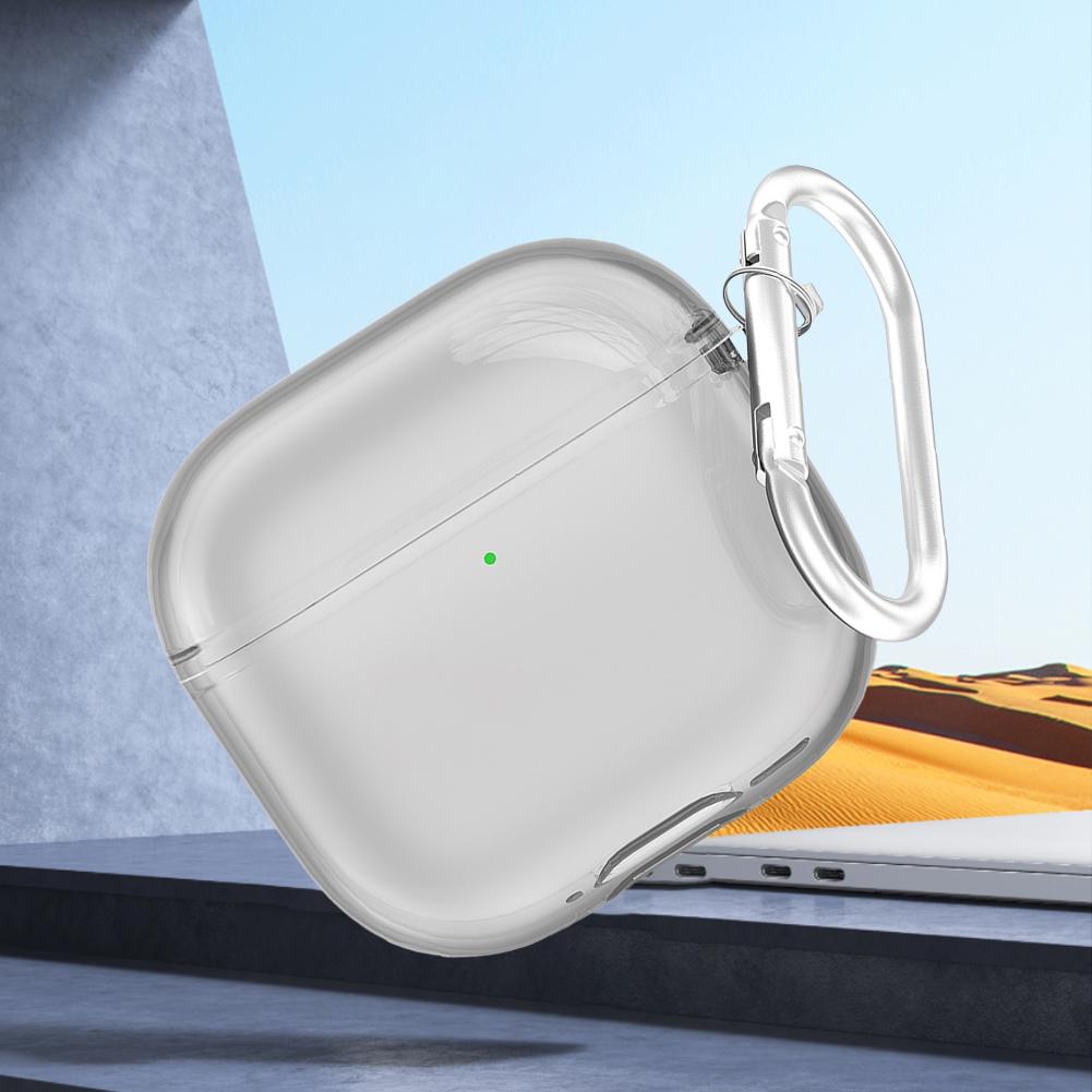 Прозрачный чехол для наушников AirPods 4 (2024) Чехол для зарядки TPU Прозрачный защитный чехол Чехол для беспроводных наушников