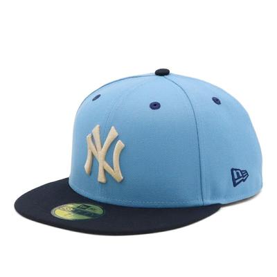 Кепка 59FIFTY MLB New York Yankees NY Sky Under Эксклюзивно от и Плоская Глубокая УФ Модная Функциональная Кепка (70898509, NER35C2673) Двухцветный синий/темно-синий