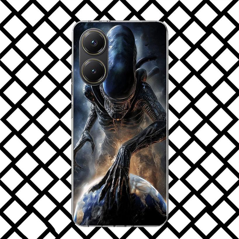 Крутой чехол для телефона A-Alien X-Xenomorph для Xiaomi Poco F7 Ultra X7 X6 X5 Pro X4 Gt M8 M7 Redmi 15 15C 13 13C 12 12C Мягкий чехол Fund