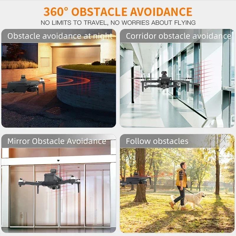 KF106 / KF106 MAX 4K профессиональный дрон с HD камерой обход препятствий 3-осевой подвес 5G WiFi GPS бесщеточный квадрокоптер RC дрон