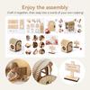 Wooden Material Wooden Fairy House Kit DIY Kit DIY Assembled House Wooden Doll House  Baby Gift