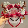 Christmas Forest Elk Headband Hairband Women's Holiday Dress Up Party Hair Hairband Children's Adult Party