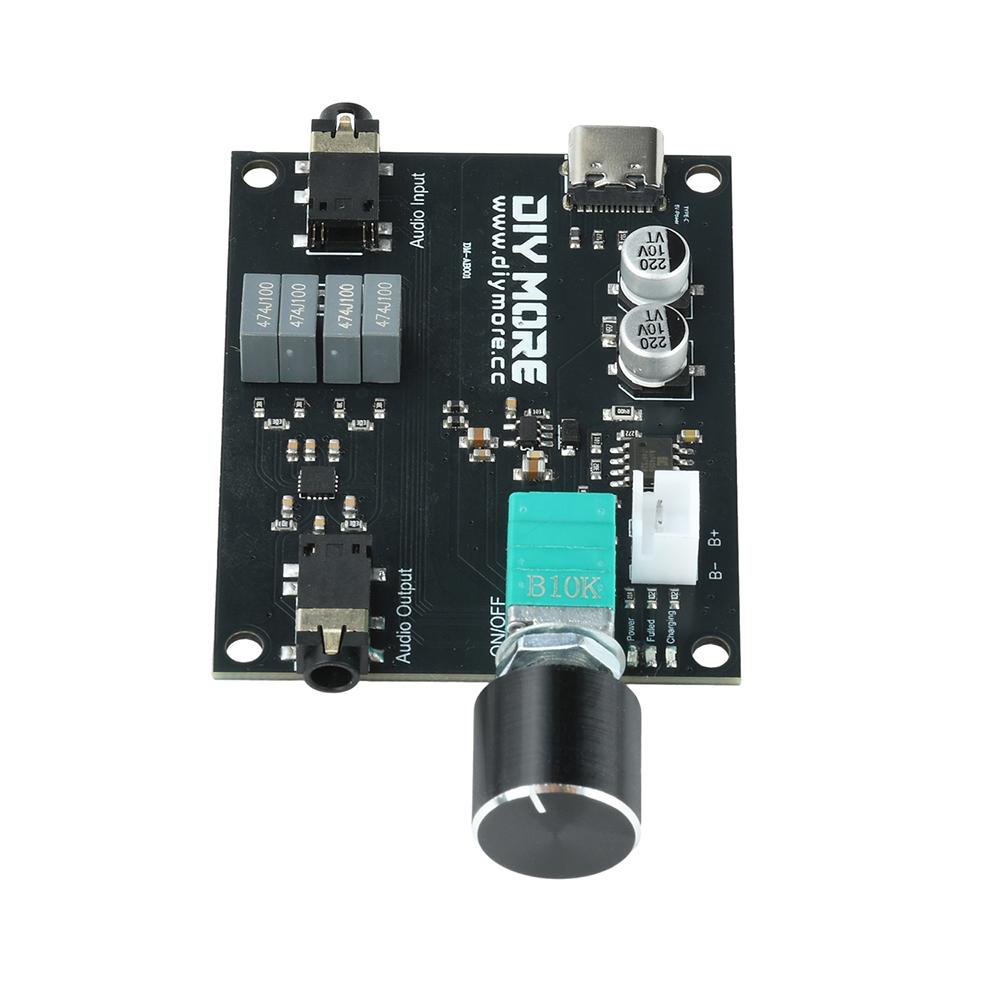 Low Distortion Stereo Audio Amplifier Module 3.7 5V Wide Voltage Led Indicator Volume Control DIY Mini Desktop Headphone