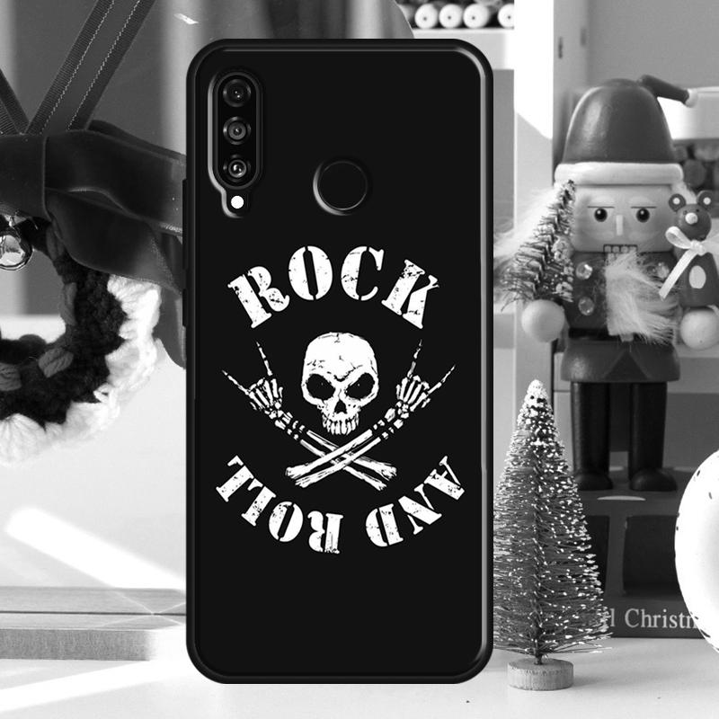 Чехол-череп в стиле Rock and Roll Для Huawei P30 Lite P40 P50 P20 Pro P Smart 2021 Nova 5T Nova 9 Honor X9 X8 X7 50