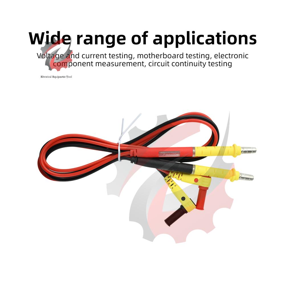 Universal Multimeter Test Leads with Gold-Plated Probes Durable Insulated PVC Handle for Voltage Current Testing