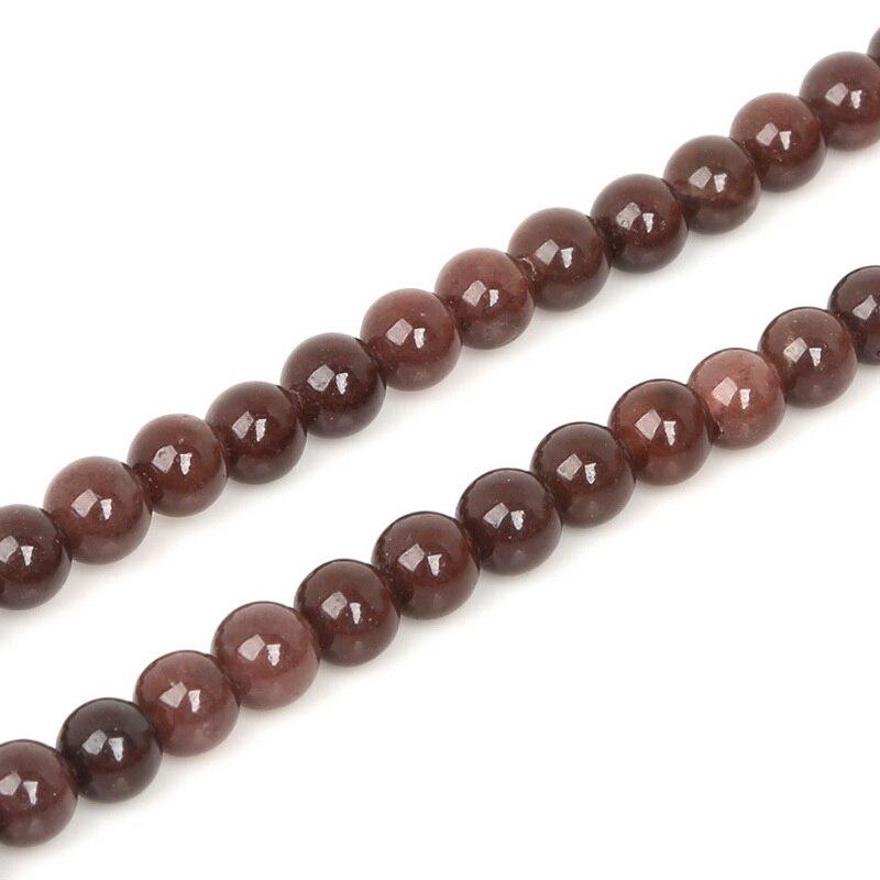 Бусины-разделители из натурального клубничного кварца для самостоятельного изготовления ювелирных изделий