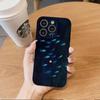 Темно-синий косяк рыб Модный чехол для телефона в океанском стиле для iPhone 17 16 15 14 11 12 13 Pro Max Air Plus Задняя крышка
